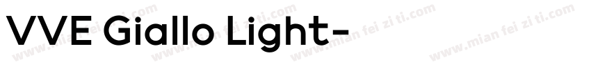 VVE Giallo Light字体转换